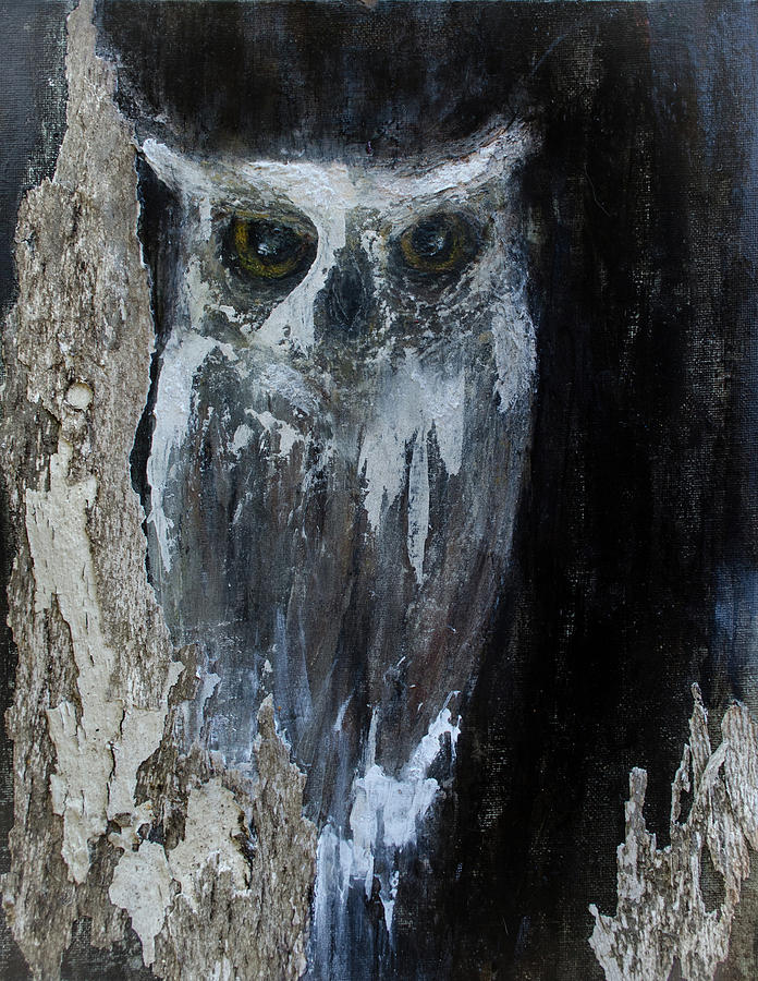  Watcher Of The Woods #1 Painting by Rae Ann  M Garrett