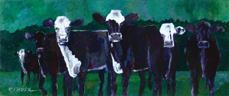 Animal Painting - Watchers from the Green by Ron Patterson