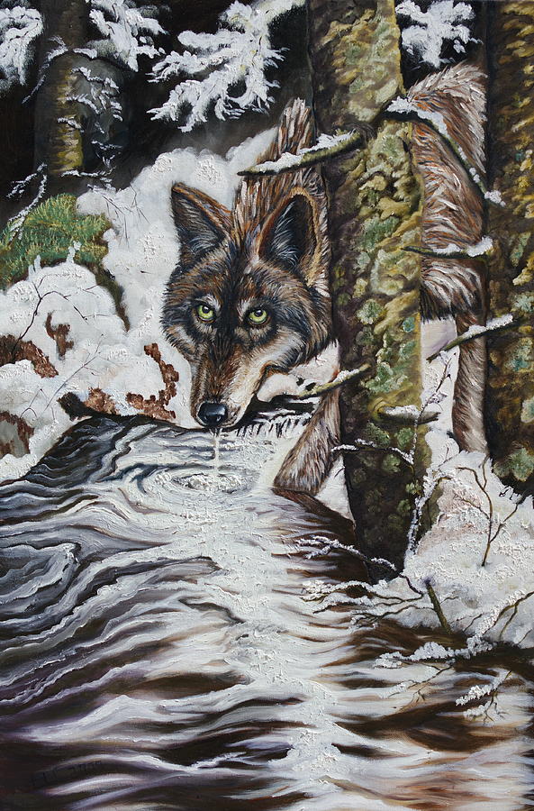 Watchful eye Painting by Theresa Cangelosi