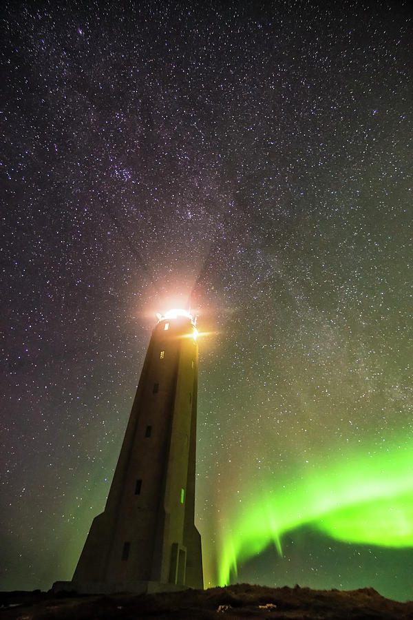 Watchful Guardian,A heavenly light,Malarrif lighthouse,Iceland ...