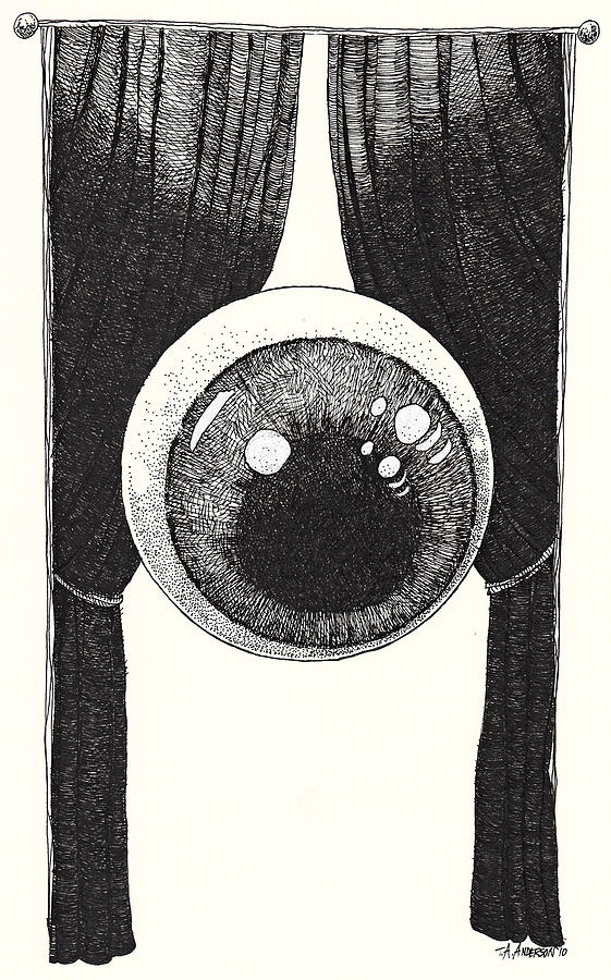 Illustration Drawing - Watchful by Tobey Anderson Illustration Drawing - Watchful by Tobey Anderson