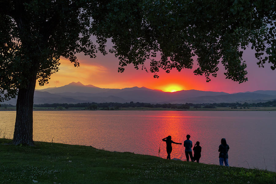 Watching A Burning Sunset What A View Photograph by James BO Insogna