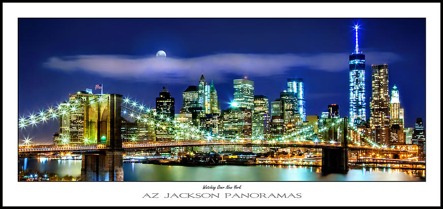 New York City Photograph - Watching Over New York Poster Print by Az Jackson
