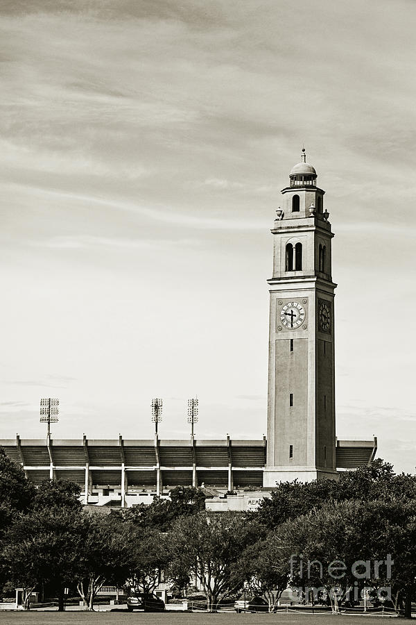 Watching Over the Stadium - sepia toned Photograph by Scott Pellegrin