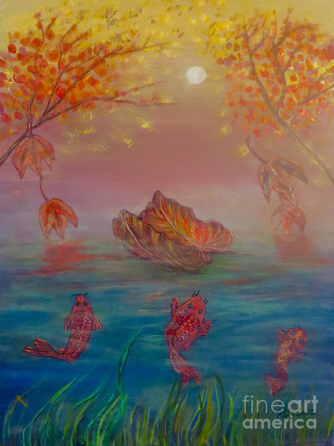 Watching the Dance of the Fallen Elements Painting by Kimberlee Baxter