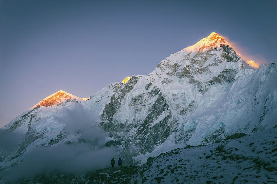 Watching Mount Everest at Sunset Photograph by Yuka Ogava - Pixels