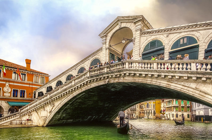 Architecture Photograph - Watching the Grand Canal by Maria Coulson