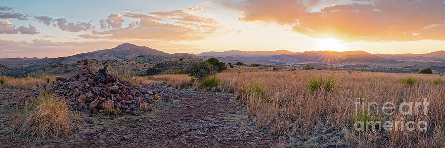 Watching the Setting Sun from Indian Lodge Trail - Davis Mountains State Park  Fort Davis West Texas Photograph by Silvio Ligutti