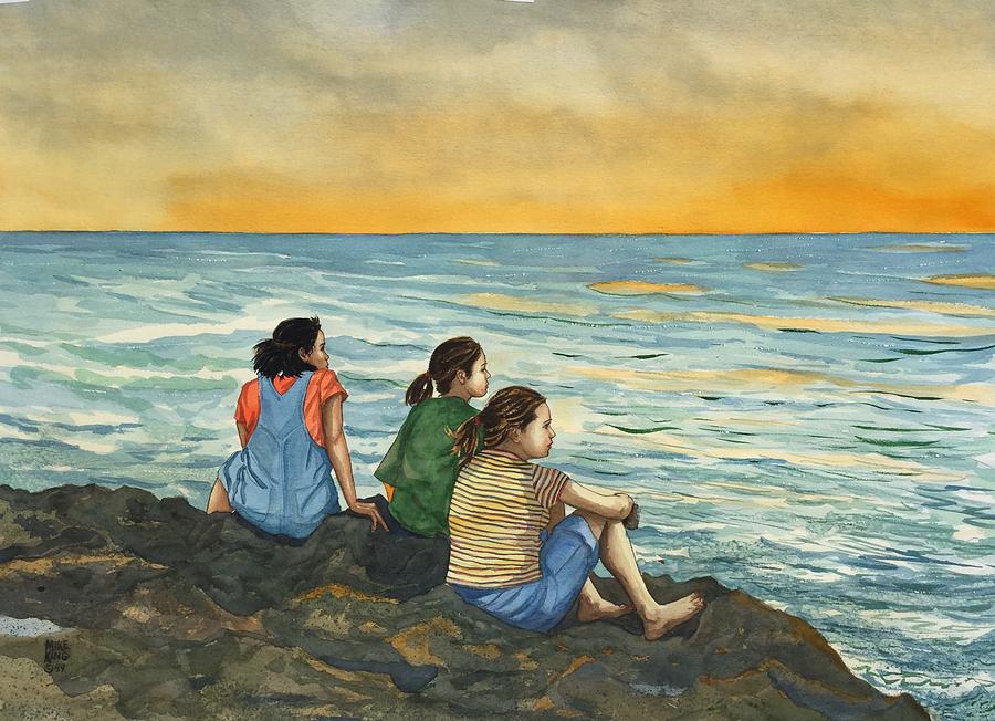 Watching the Sunset Painting by Mike King
