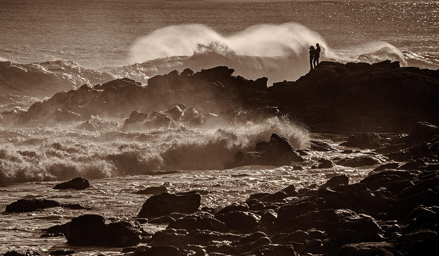 Watching the Waves Photograph by Nancy De Flon