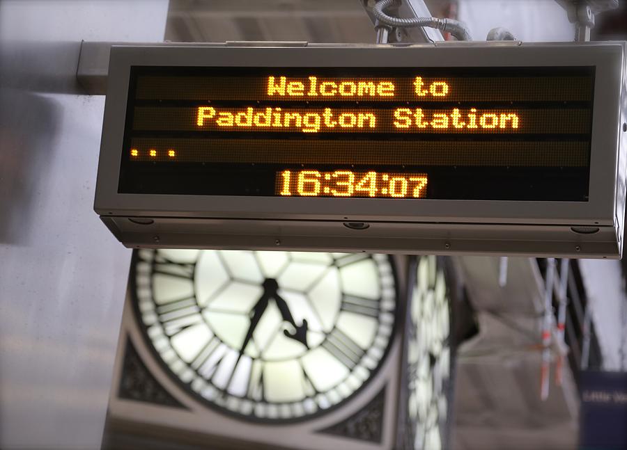 Paddington Station Photograph - Watching Time at the Station by Caroline Reyes-Loughrey Paddington Station Photograph - Watching Time at the Station by Caroline Reyes-Loughrey