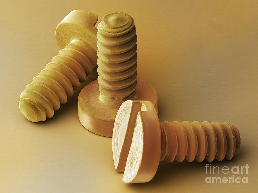 Watchmakers Brass Screws SEM Photograph by Power and Syred SPL
