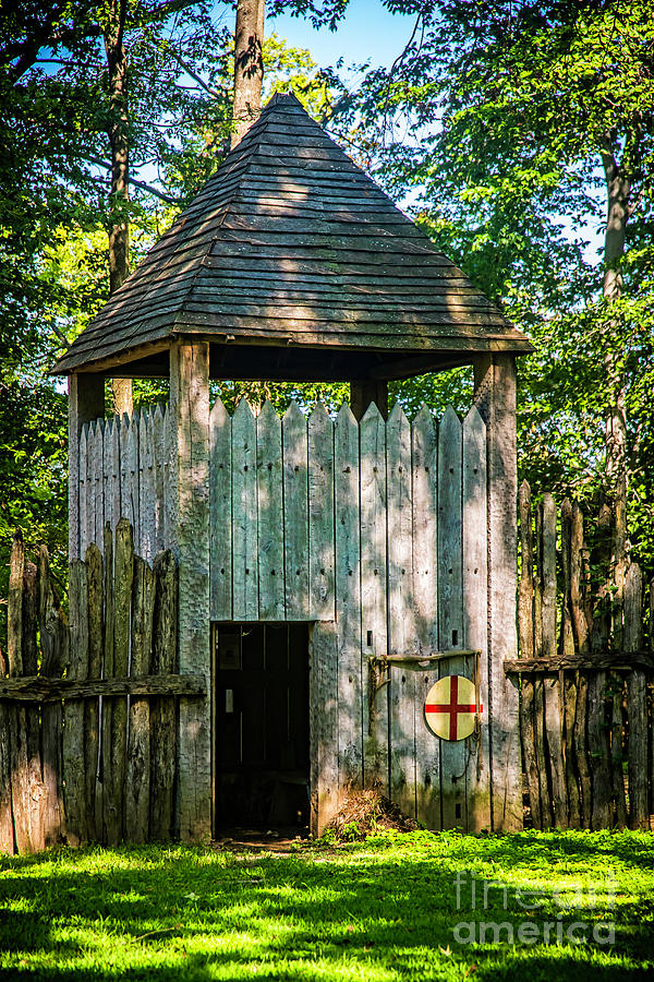 Watchtower at Henricus Fort 1986VT Photograph by Doug Berry | Fine Art ...