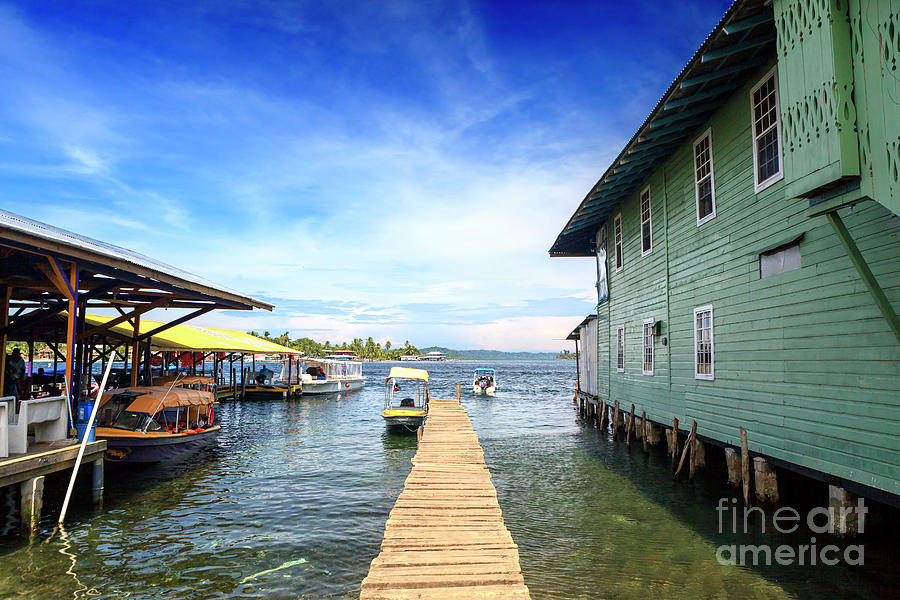 Water Alley in Bocas Town Panama Photograph by John Rizzuto