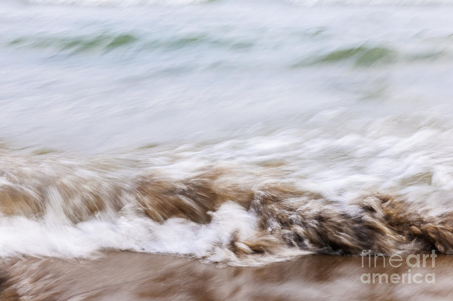 Water and sand abstract 3 Photograph by Elena Elisseeva
