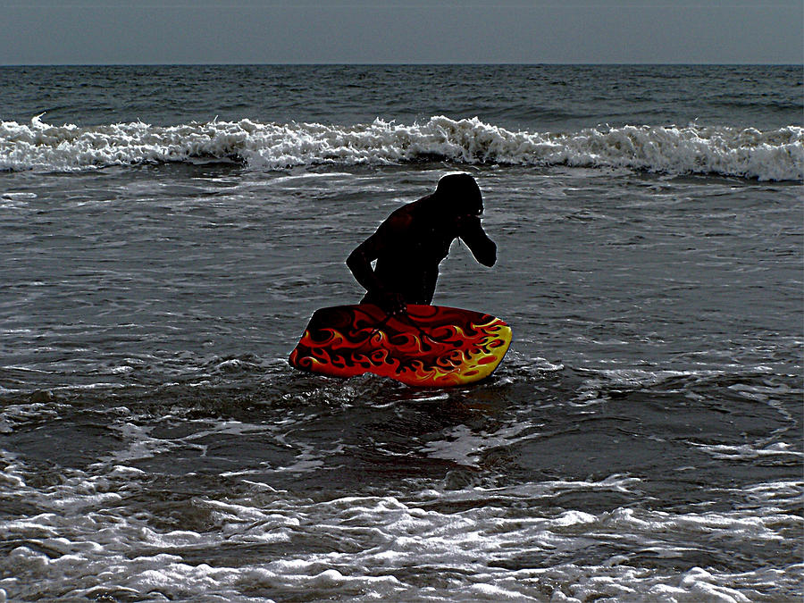 Virginia Beach Photograph - Water Boarding by Vijay Sharon Govender