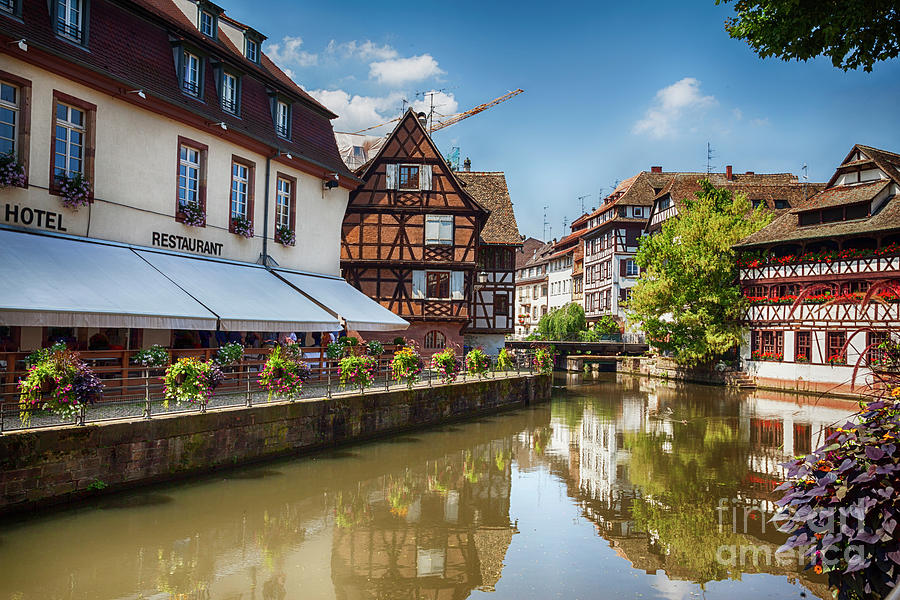 water canal in Strasbourg, France Photograph by Ariadna De Raadt