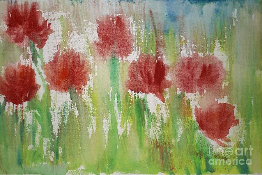 Water Colour flowers  Painting by Lisa Koyle