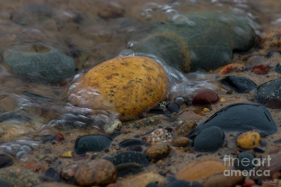 Water Covered Pebbles Photograph by Jennifer White