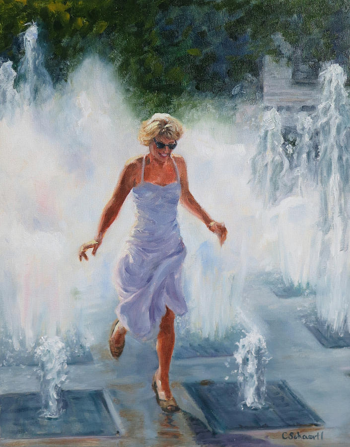 Water Dance Painting by Connie Schaertl
