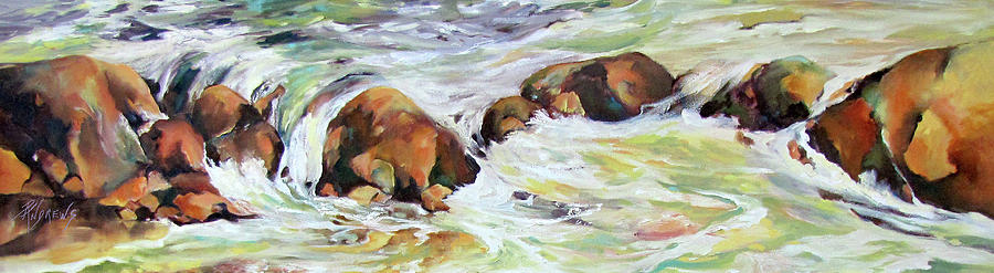 Oil Painting - Water Dance by Rae Andrews