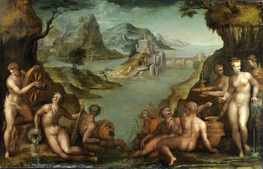 Water Deities Painting by Francesco Morandini