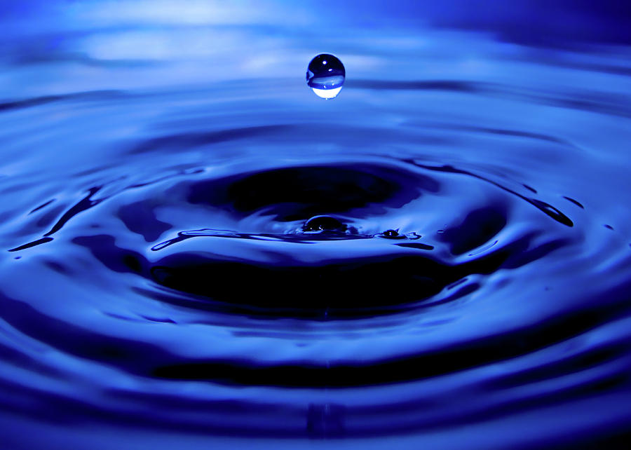 Water Drop Photograph - Water Drop by Eric Ferrar