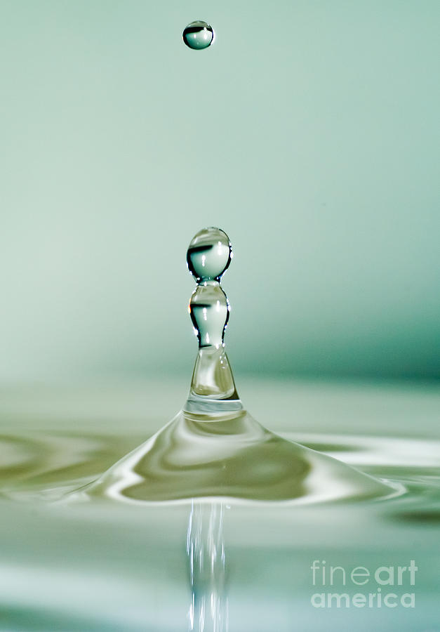 Water drop splash Photograph by Colin Rayner
