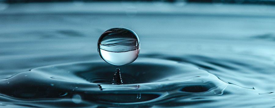 Water drop with milk Photograph by Bruce Pritchett
