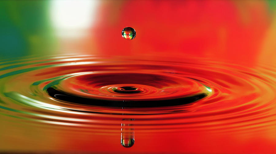 Abstract Photograph - Water droplet Stop Action by Phyllis Taylor