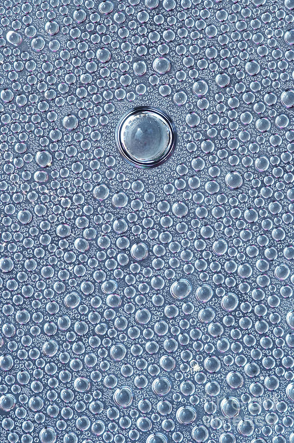 Water drops and bubbles Photograph by Michal Boubin