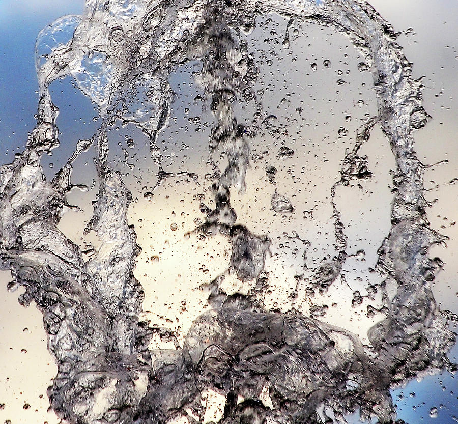 Water Effusion Photograph by Jenny Rainbow