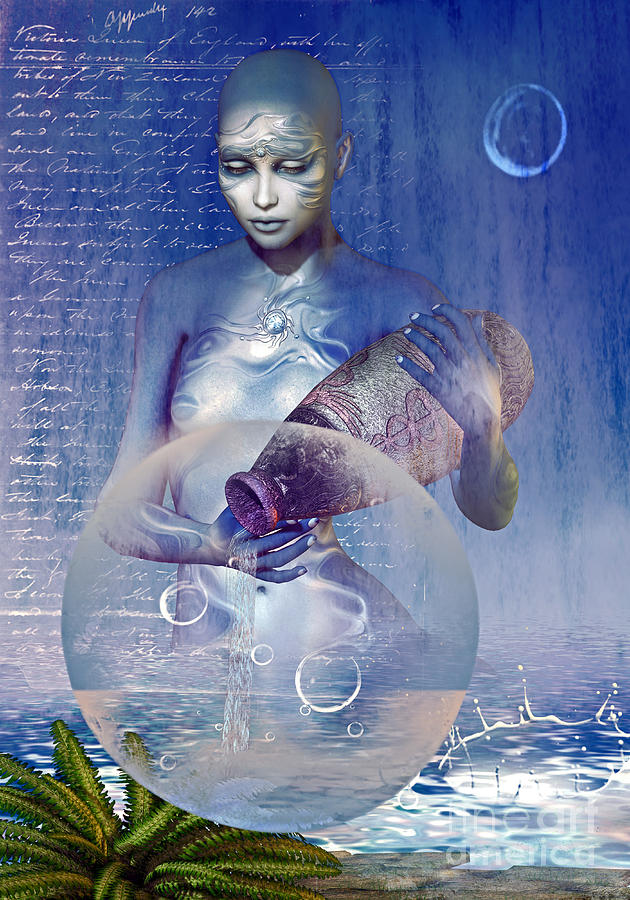 Water Elemental Digital Art by Shadowlea Is