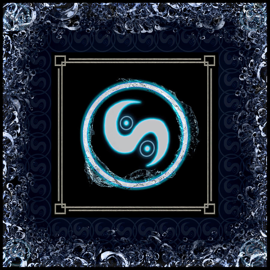 Water Emblem Sigil Digital Art by Shawn Dall