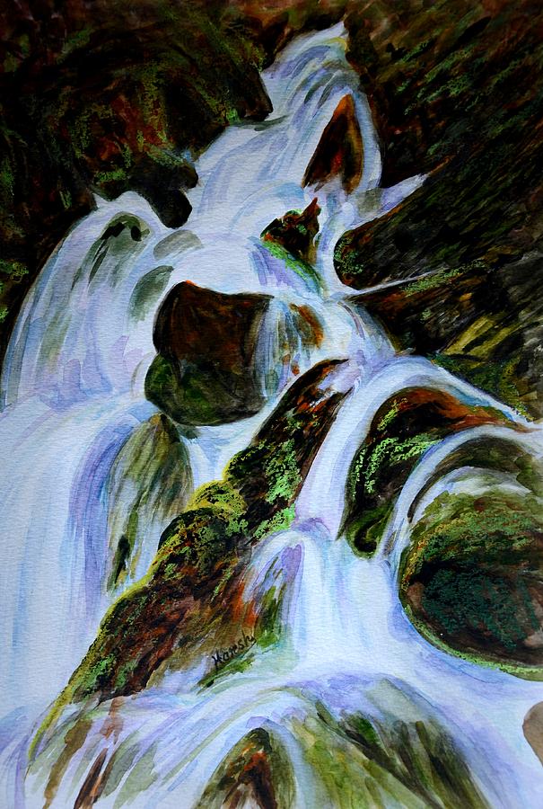 Nature Painting - Energy of Water  by Harsh Malik