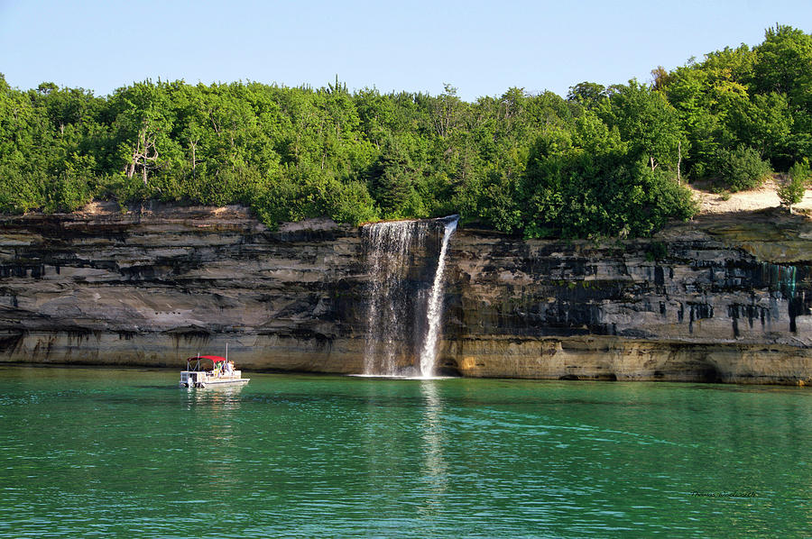 Water Falls Pictured Rocks National Lakeshore Upper Peninsula Michigan 14 Photograph by Thomas Woolworth