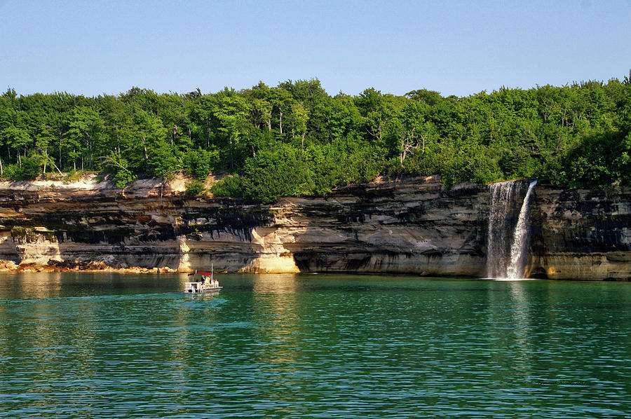 Water Falls Pictured Rocks National Lakeshore Upper Peninsula Michigan 27 Photograph by Thomas Woolworth