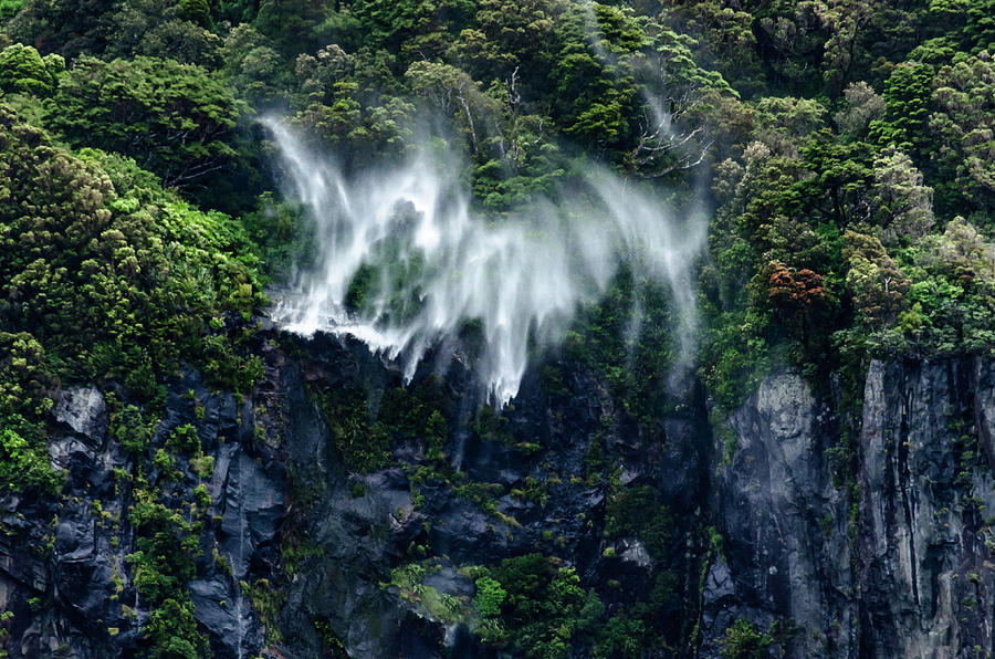 Water Falls Up Photograph by Bob VonDrachek