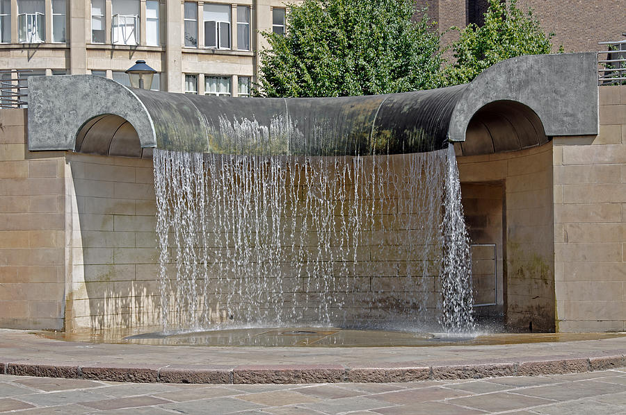 Water Feature, Derby Photograph by Rod Johnson