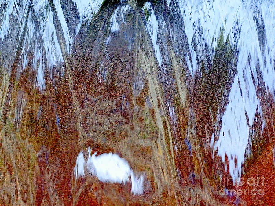 Water Fountain Abstract #35 #1 Photograph by Ed Weidman