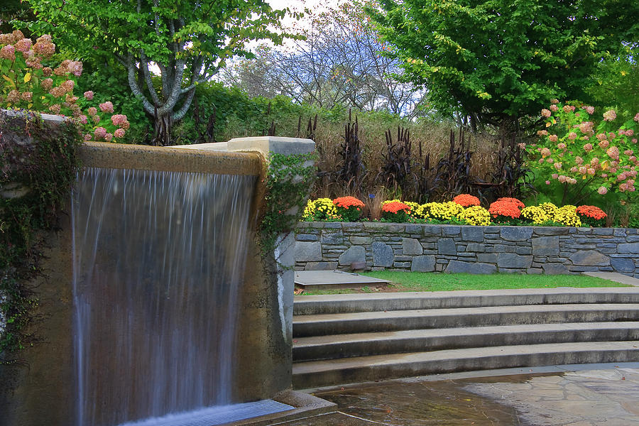 Water Fountain at the North Carolina Arboretum Photograph by Jill Lang