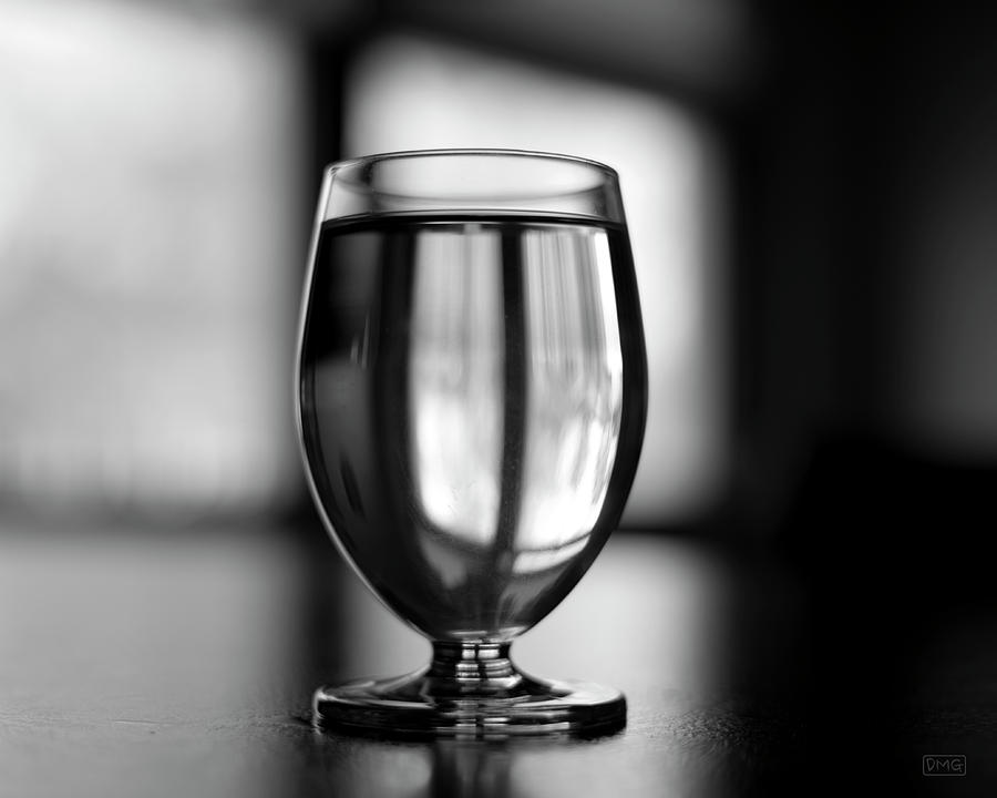 Water Glass I BW Photograph by David Gordon