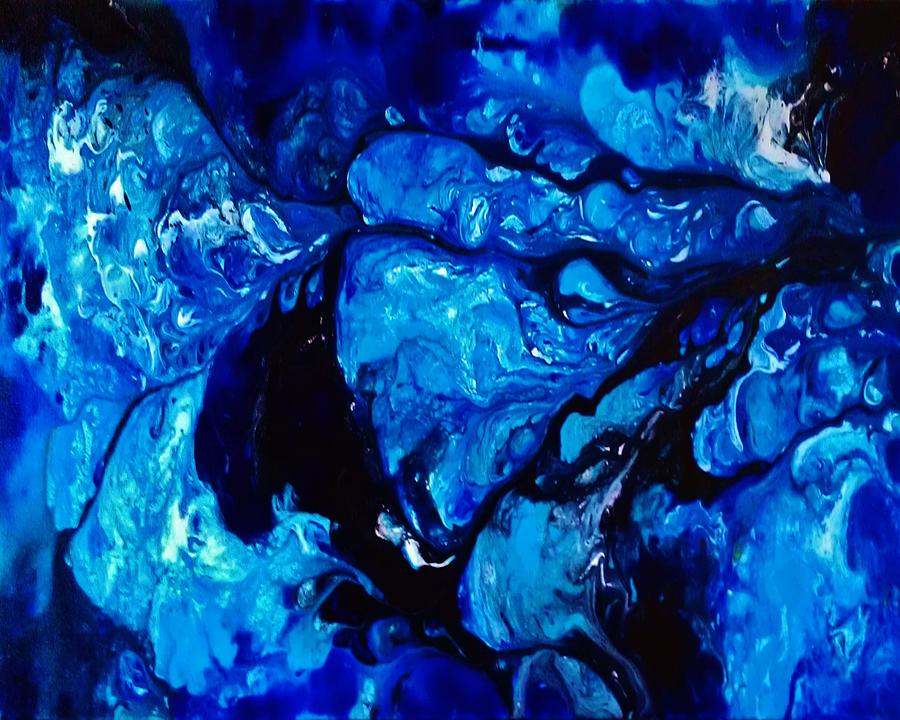 Abstract Painting - Water In Motion by John Cocoris