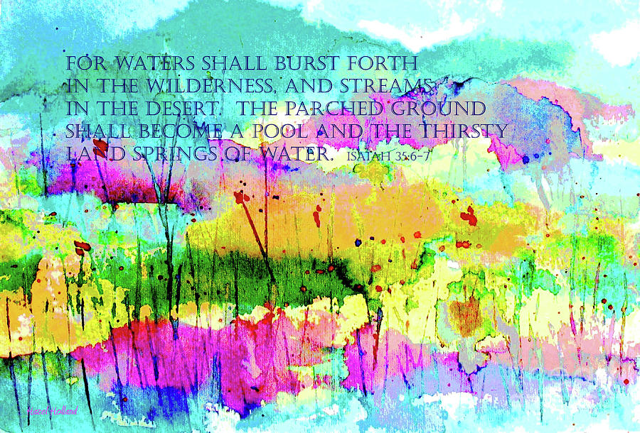 Living Water Painting by Hazel Holland