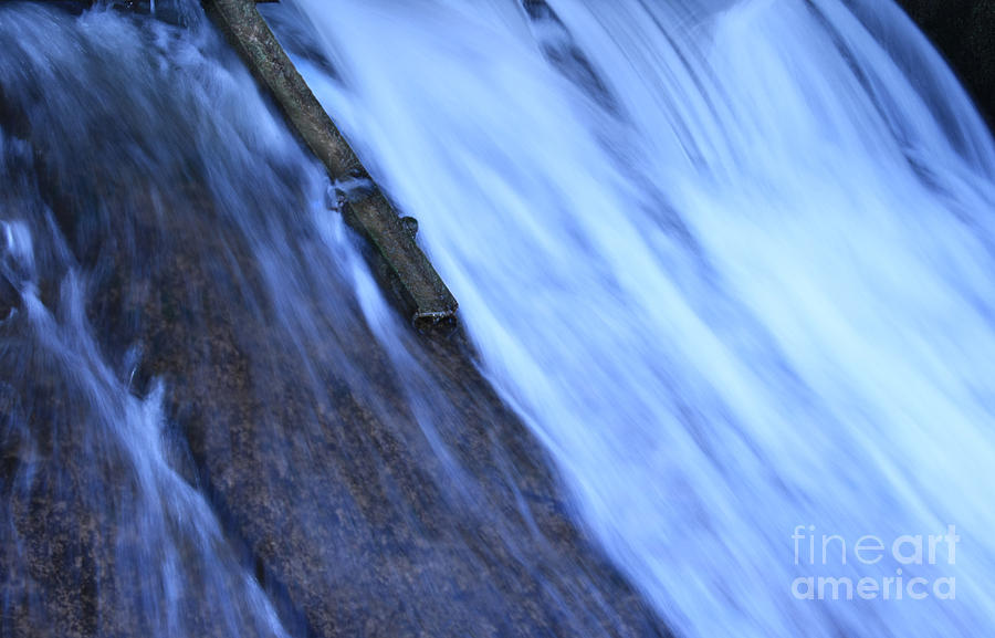 Nature Photograph - Water in weir by Lucie Rejmanova