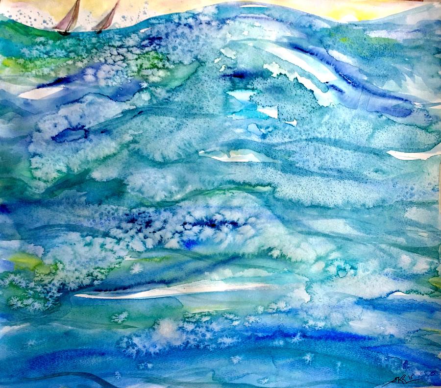 Water Painting by Katerina Kovatcheva