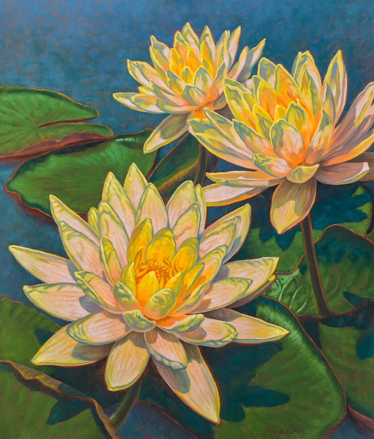 Summer Painting - Water Lilies 11 by Fiona Craig