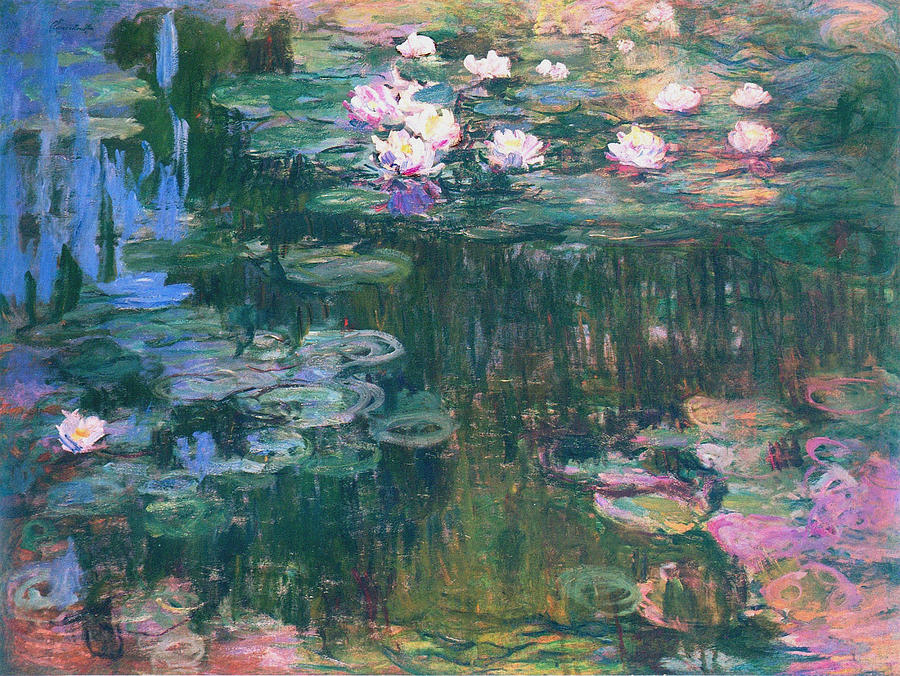 Water Lilies 1917 4 Painting by Claude Monet - Fine Art America