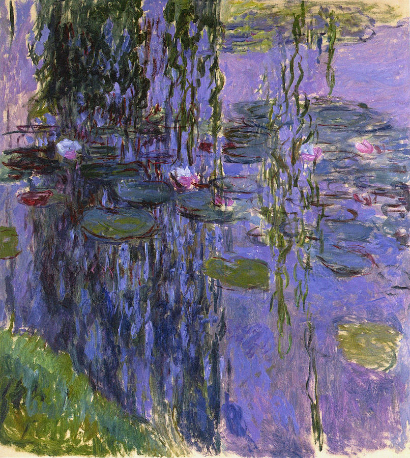 Water Lilies 1919 4 Painting by Claude Monet - Pixels