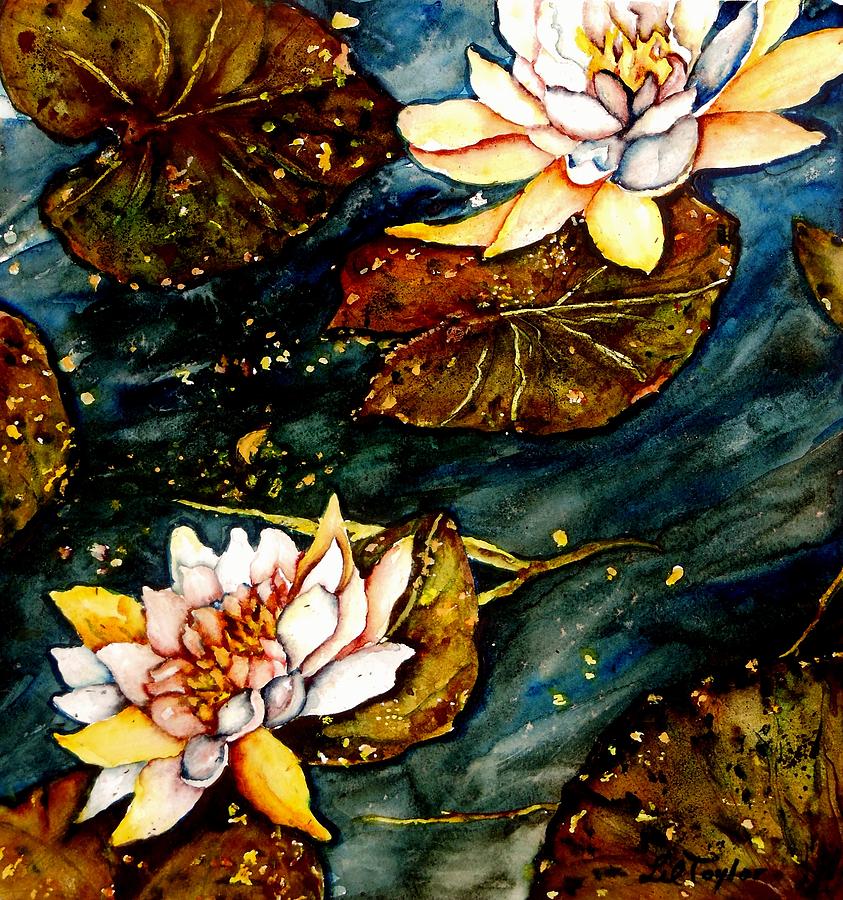 Lily Painting - Water Lilies by Lil Taylor